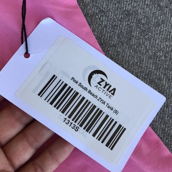 NWT! - ZYIA Active Pink South Beach Tank Top - Picture 6 of 9